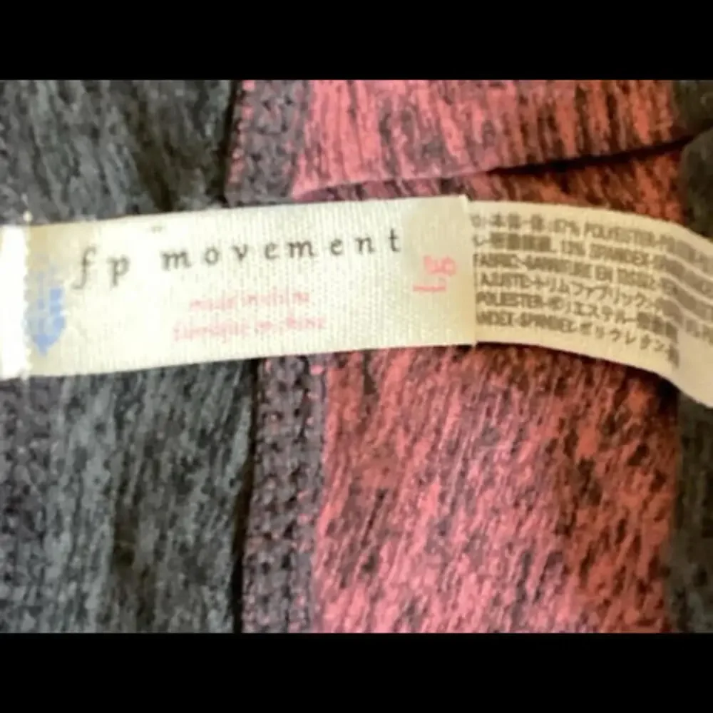 Free People Movement Color Block Crop Leggings‎ Large